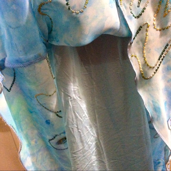 Vintage Les Modes Jolibel watercolour dress - Picture 12 of 16